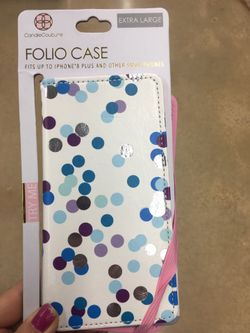 NWT folio Phone case Extra Large