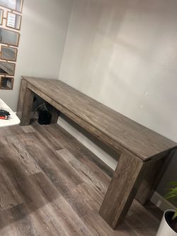 Rustic Wooden Desk (Table 7ftx 3 & legs 28.5 inches)