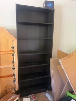 BLACK BOOKCASE