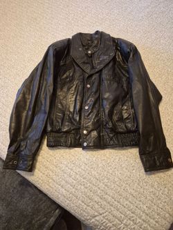 Men's Black Leather Jacket