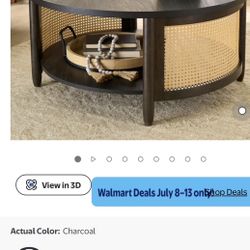 Moving Sale Charcoal Round Coffee Table  Rosenberg 