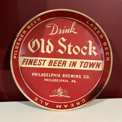 1947 Old Stock Beer 12 inch tray Philadelphia, Pennsylvania Fine Collectors Piece