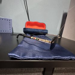 Gold Frame Gucci Men Sunglasses