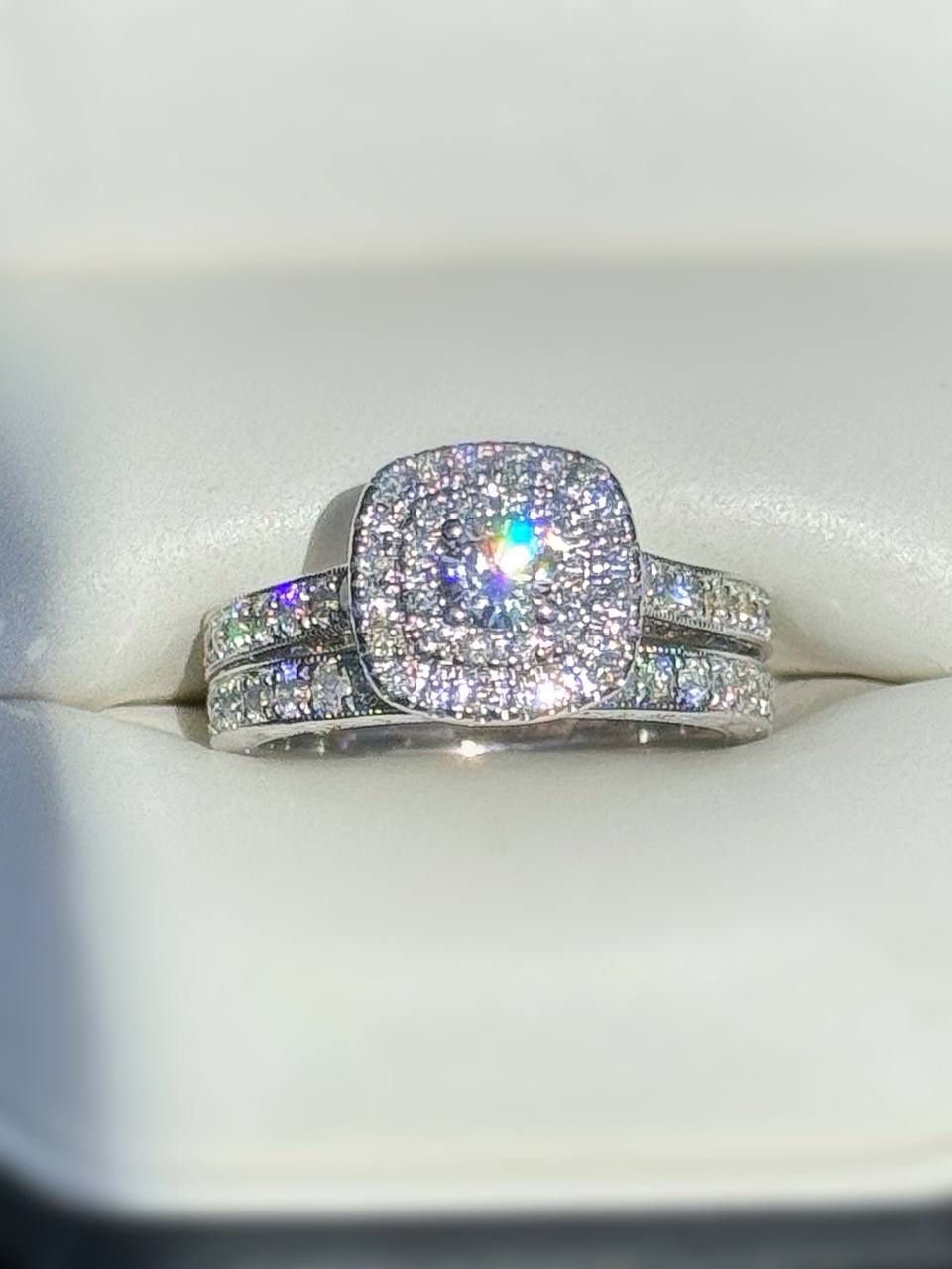 Kay Jewelers Neil Lane Diamond Bridal Set 1.5 CTW Round-Cut 14K White Gold Size 5.5