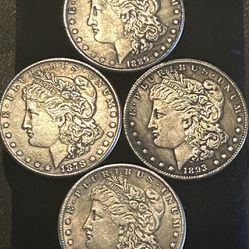 “Faux” Morgan Silver Dollars. See Pictures See Description 