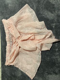 Pink Floral Embroidered Ruffle Shirt
