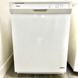 White Whirlpool Dishwasher 