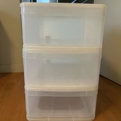 3 Drawer Plastic Storage