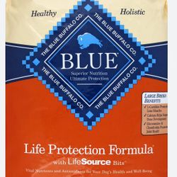 30lb. BLUE BUFFALO Chicken&Brown Rice  Dry dog food