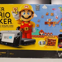 Mario Maker Wii U Console CIB