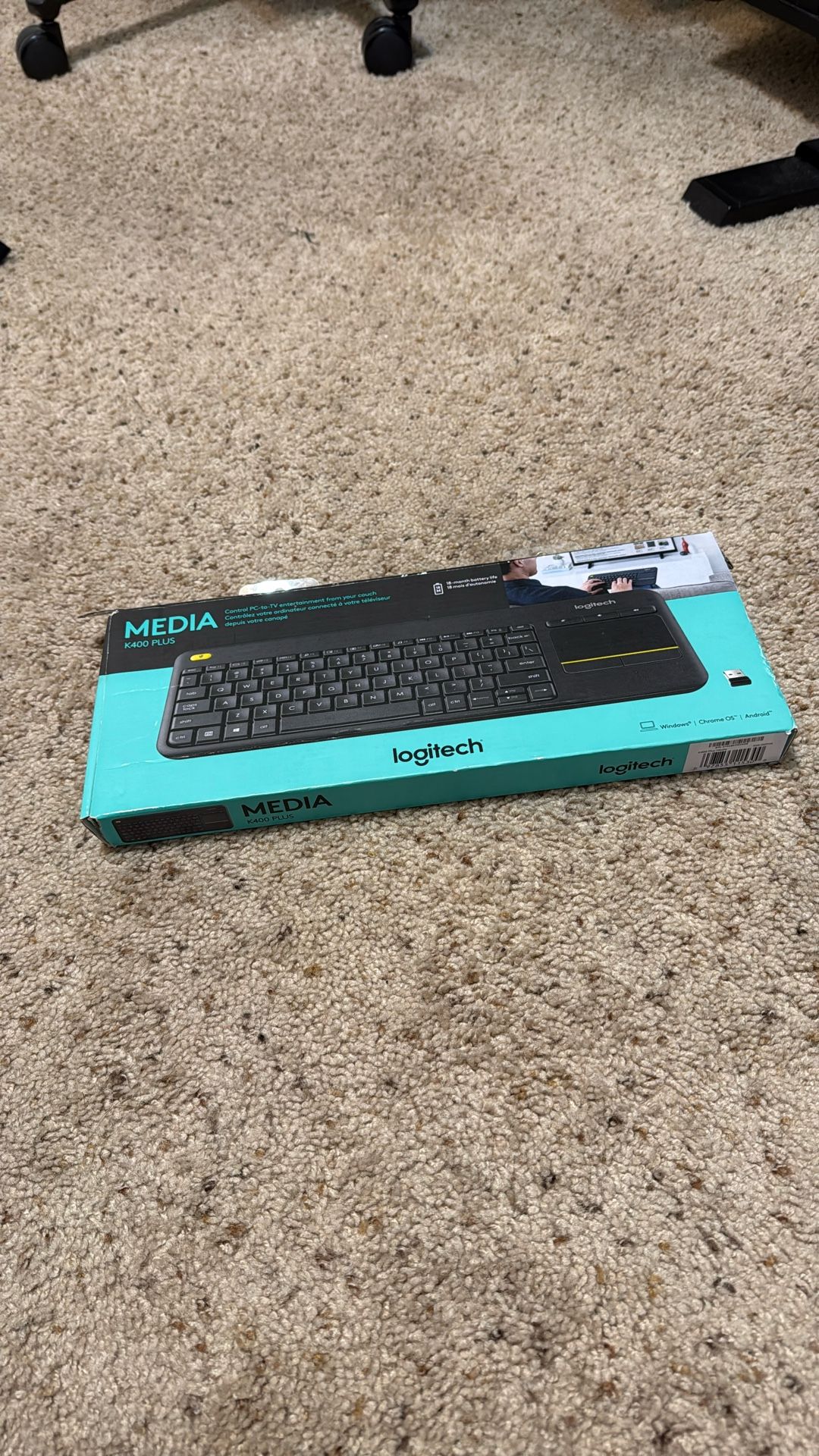 Logitech K400 Plus Wireless Keyboard and Trackpad