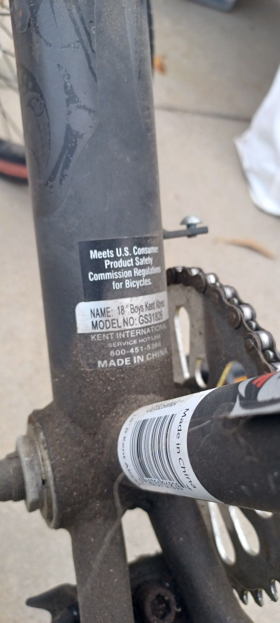 18 Inch Boys Bike By Kent.