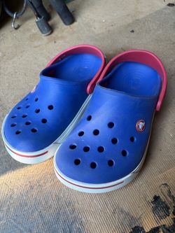Kids Crocs shoes.