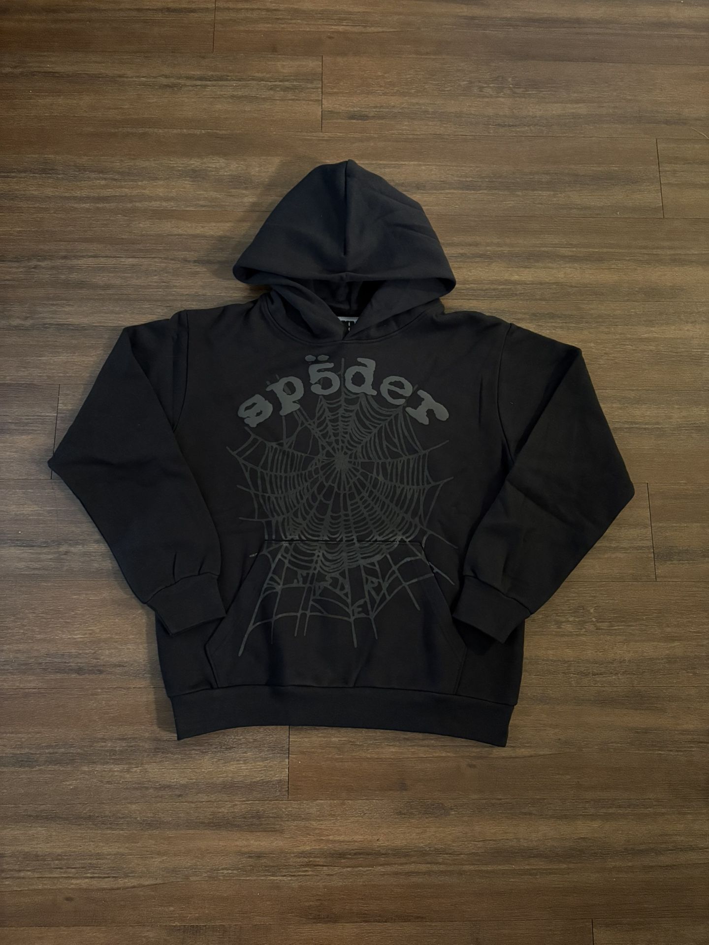 Sp5der Phantom Web Hoodie Black