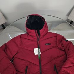 Men's Hollister Jacket Burgundy XL Chamarra