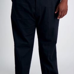 HAGGAR Big & Tall Iron Free Premium Khaki