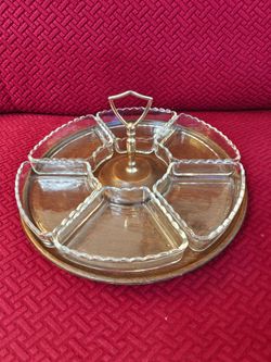 MCM Westwood Lazy Susan Relish Tray