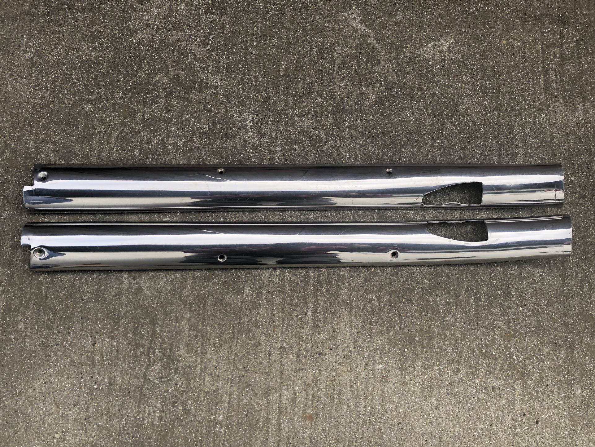 1963 Impala convertible windshield inside stainless moulding