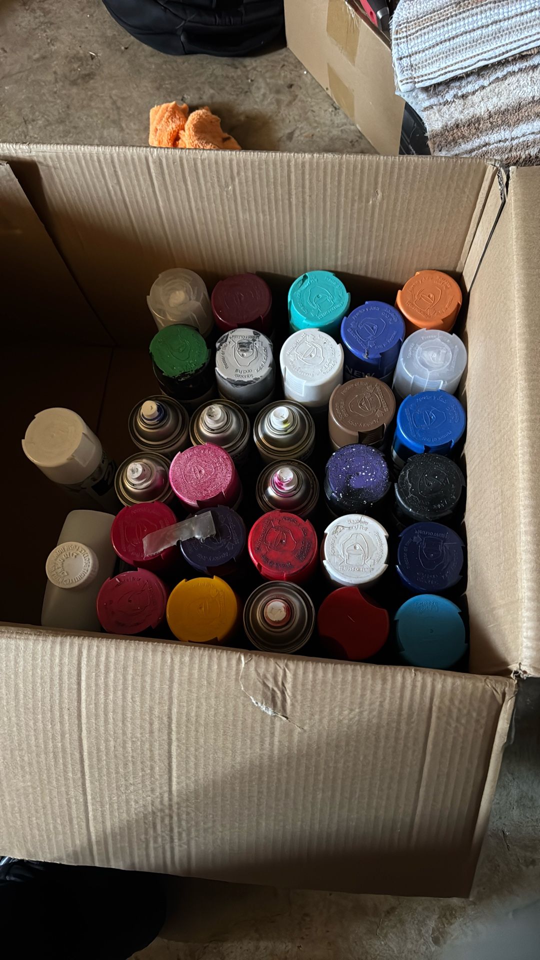 spray paint (mostly rustoleum)