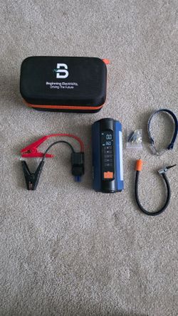 Jump starter tire inflator