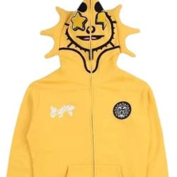 Yellow Zip Hoodie $20 Size Small