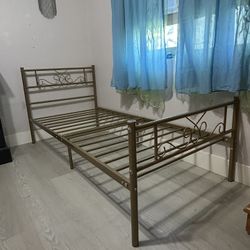Gold Metal Bed Frame