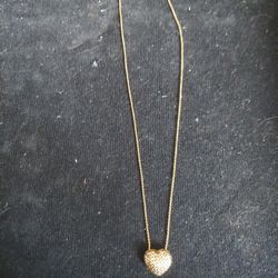 14k Yellow Gold Italy Heart Necklace