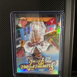 2024 Topps Chrome Ronald Acuna Jr #SITP5 Summertime in the Park Atlanta Braves Baseball Card