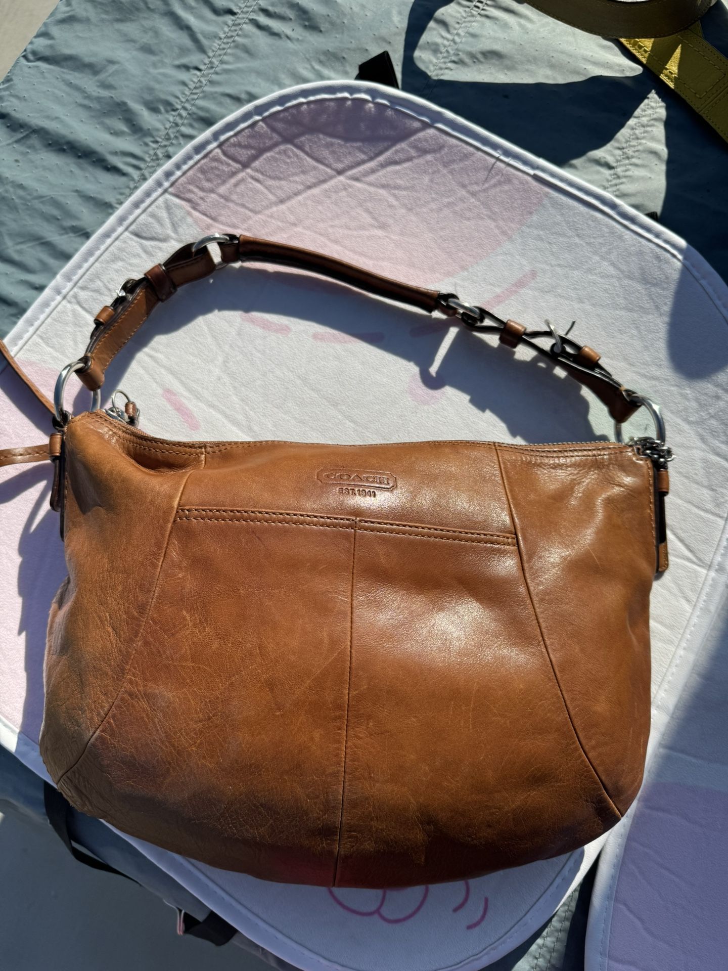 Coach Brown leather hobo bag 12683