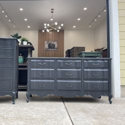 French Provincial Long Wood Dresser