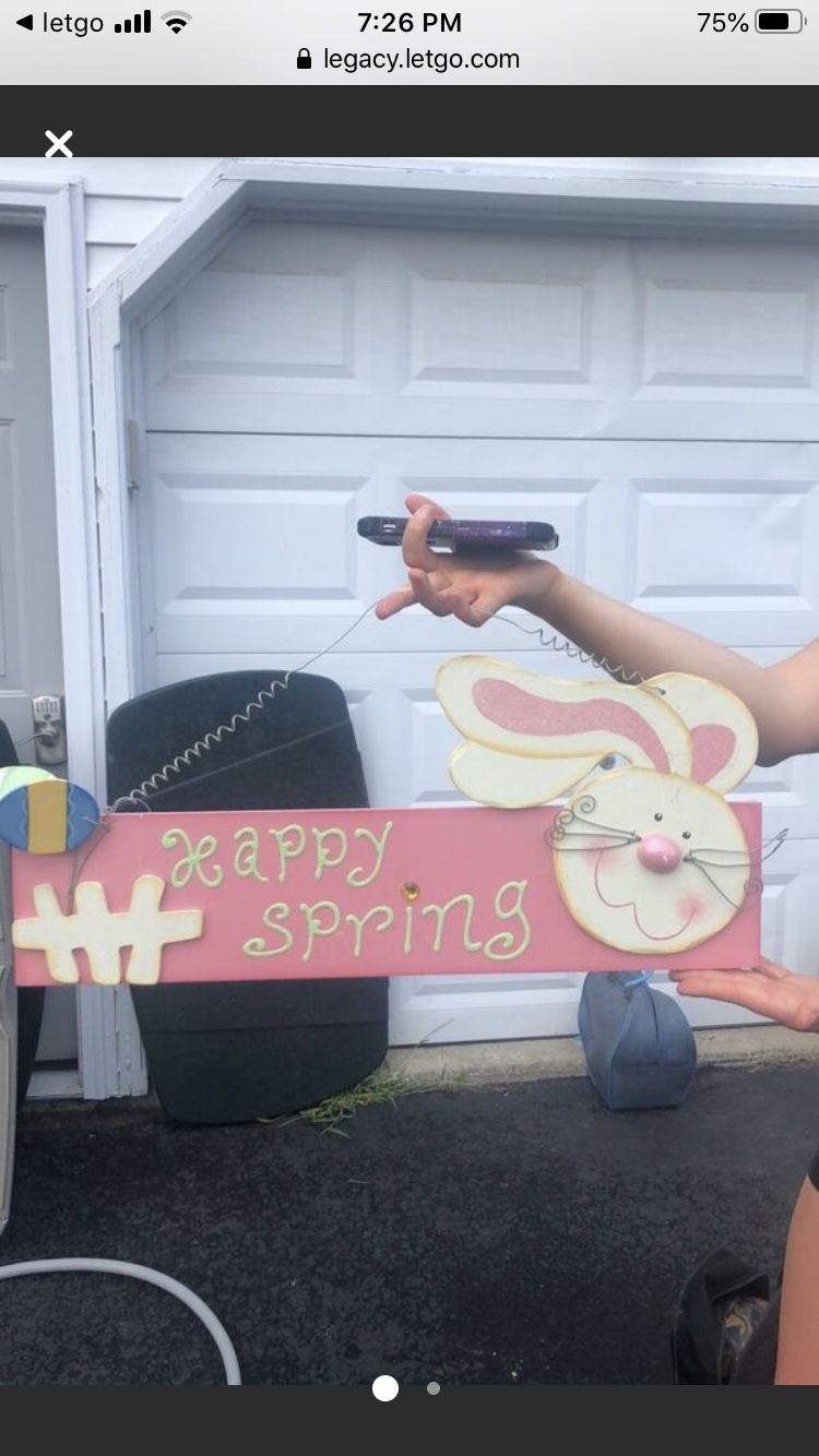 Happy spring sign