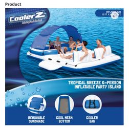 Bestway CoolerZ Tropical Breeze 6-Person Inflatable Party Island