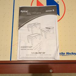 Spiral 3 In 1 (Air Hockey, Pool, Pingpong) Table