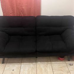 Suede Loveseat