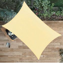 Ogrmar Shade Sail Canopy Durable Fabric Canopy Block Top Cover Rectangle for Patio Backyard Garden Pool Outdoor Activities（8'X10'）