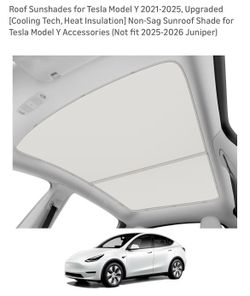 Roof sunshade Tesla