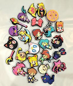 25 pcs Sailor Moon Cartoon Crocs Charms Animation 111