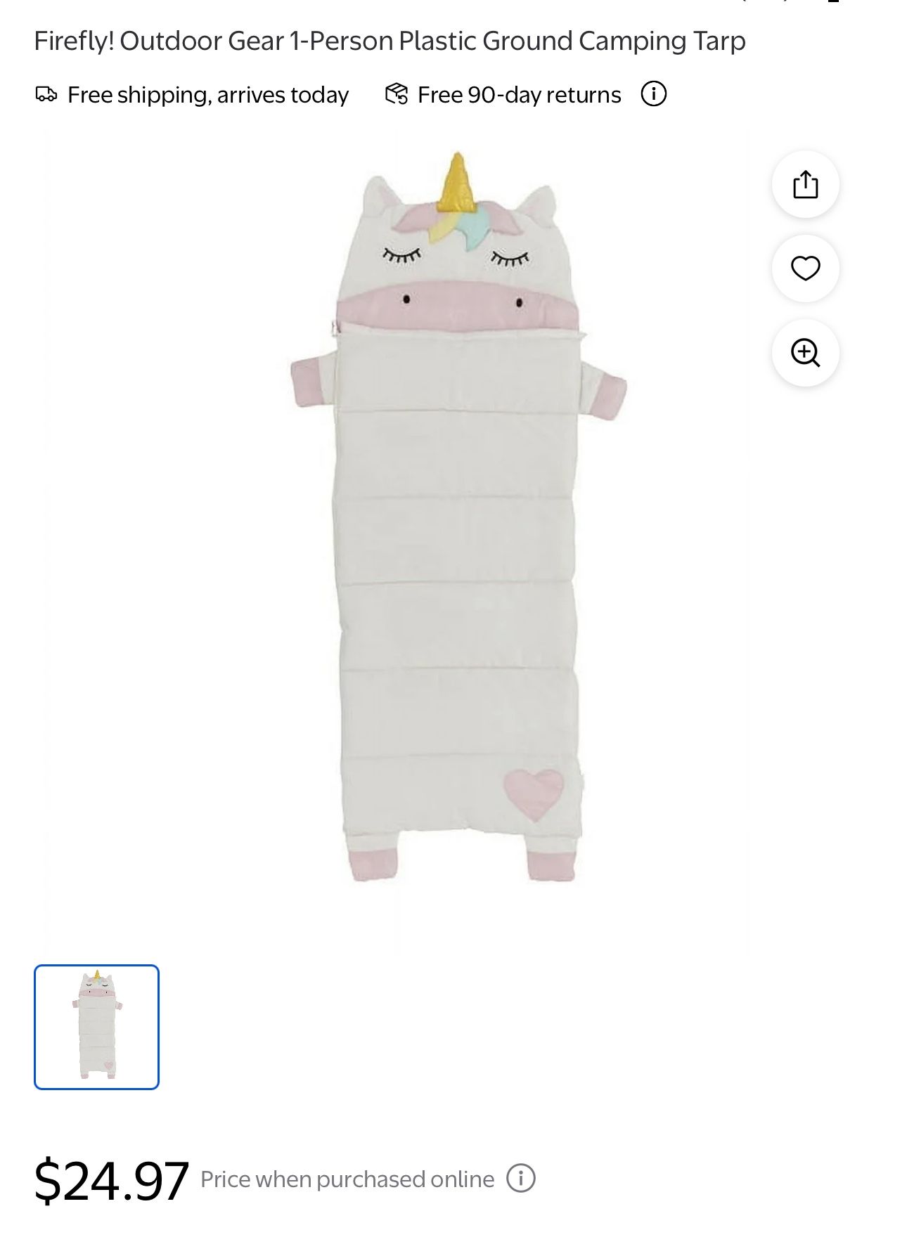 NEW Kids Unicorn Sleeping Bag