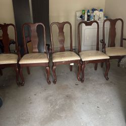 Set Of 5 Fancy Chairs