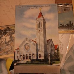 US POST CARD LINEN ANTIQUE VINTAGE RARE St Louis Montana