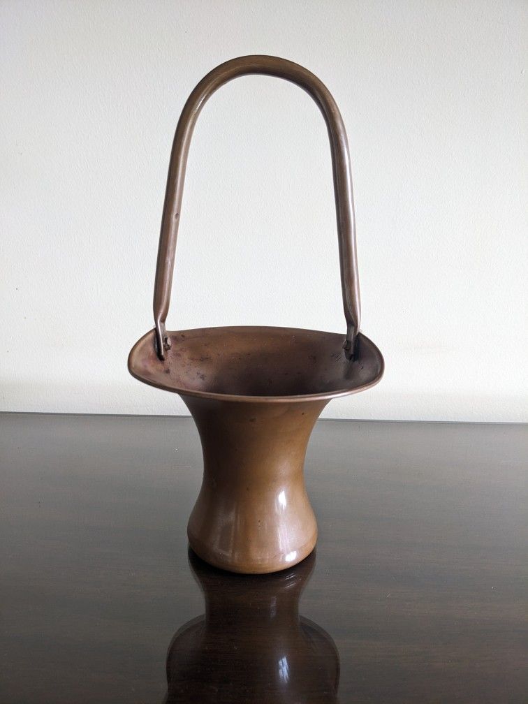 Antique Brass Russian Flower Basket
