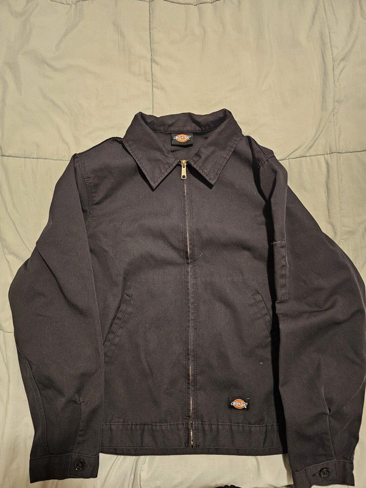 Dickies Bomber Denim Jacket Zip Up Collar Vintage Clothing Tops Sweaters Jackets Hoodies Shirts
