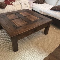Western Solid Wood Coffee Table