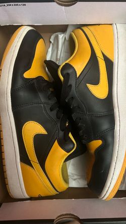 Air Jordan 1 Low Black Yellow Sneakers