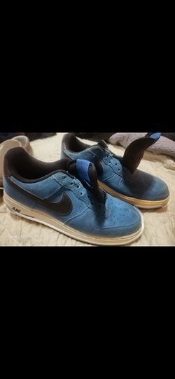 Nike Air Force 1 Low Blue Suede Sneakers