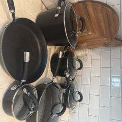 Circulon Premier Professional nonstick Cookware 11 Piece Set Pots Pans Lids