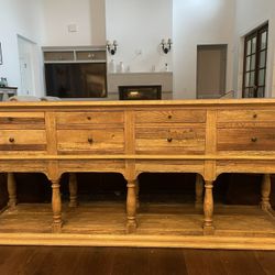 **French Country 8-Drawer Console/Buffet Table - $895**