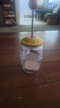 Vintage Glass Jar Food Chopper