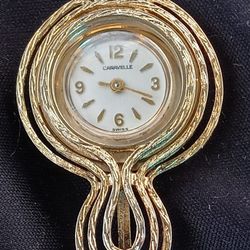 Gold Caravelle Swiss Watch 