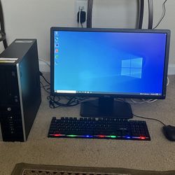 Hp i5 Desktop Computer W/Windows 10 & Lifetime Office 8gb 2tbHDD Wifi Tower (Fast)